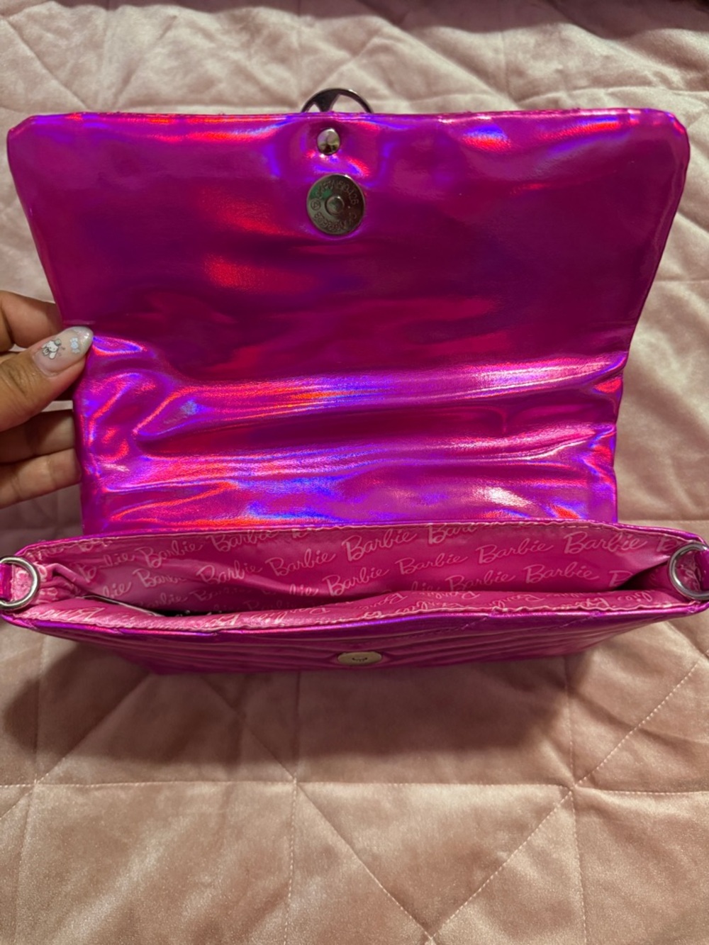 Barbie Pink Quilted Crossbody Bag - Picture 4 of 5